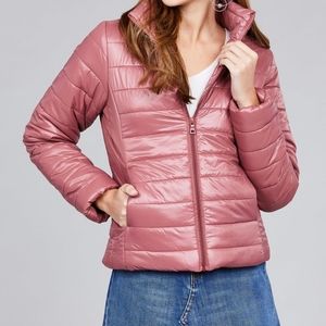 Mauve Puff Jacket